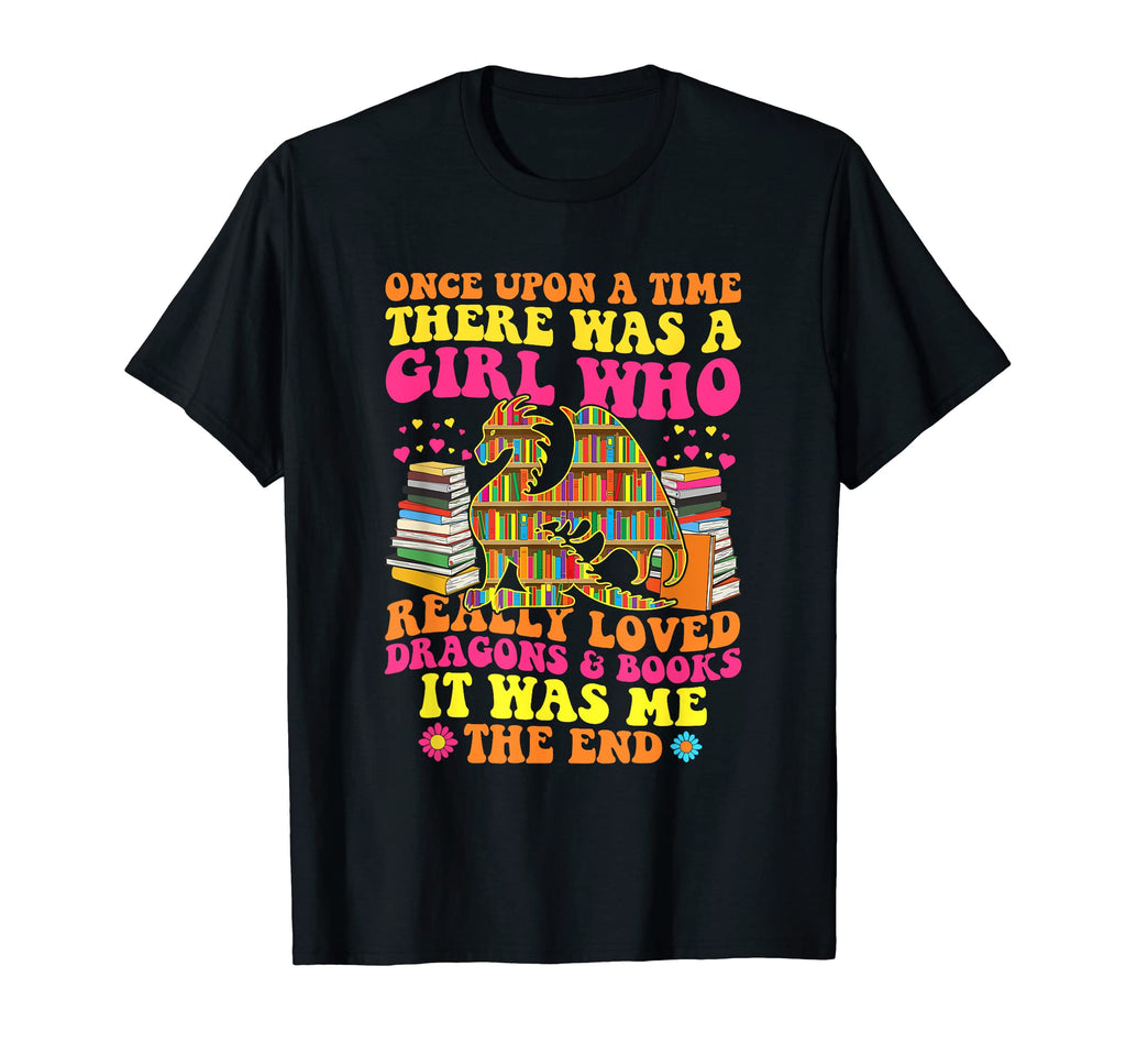 Dragons And Books Reading Lovers T-Shirt - Streetwear Style for Adults - T-Shirt, Sweatshirt, Hoodie