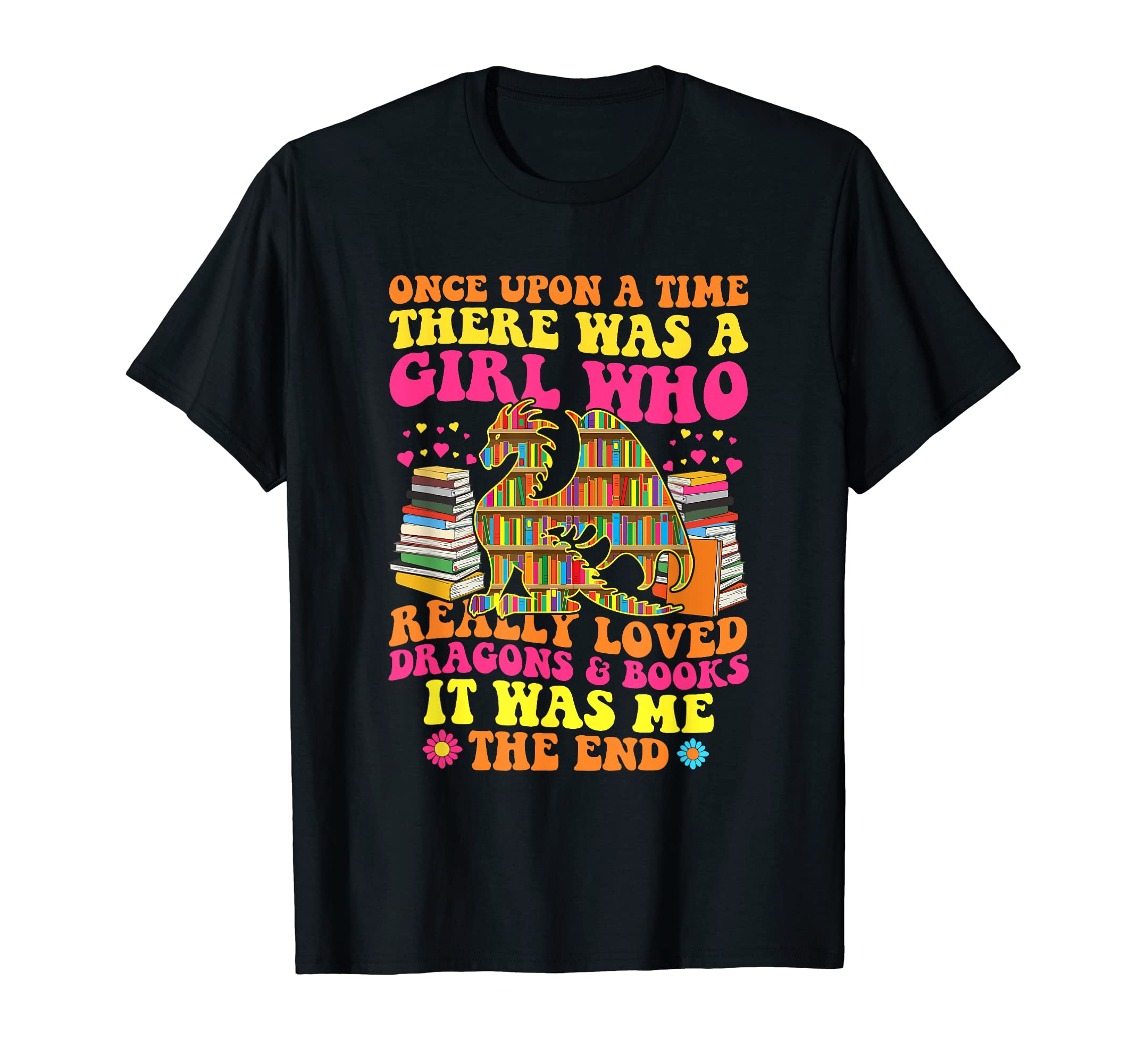 Dragons And Books Reading Lovers T-Shirt - Streetwear Style for Adults - T-Shirt, Sweatshirt, Hoodie