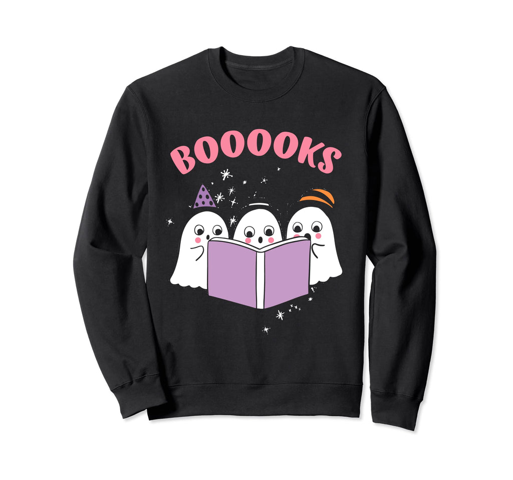 Ghosts Reading Book Boooks Read Sweatshirt - Fun Novelty Design Men Women - T-Shirt, Sweatshirt, Hoodie