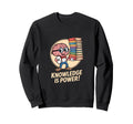 Knowledge Is Power Brain Book Lover Sweatshirt - Custom Art Print Unisex - T-Shirt, Sweatshirt, Hoodie