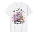 Just Who Loves Dragons And Books Fantasy T-Shirt - Trendy Graphic Men Women - T-Shirt, Sweatshirt, Hoodie