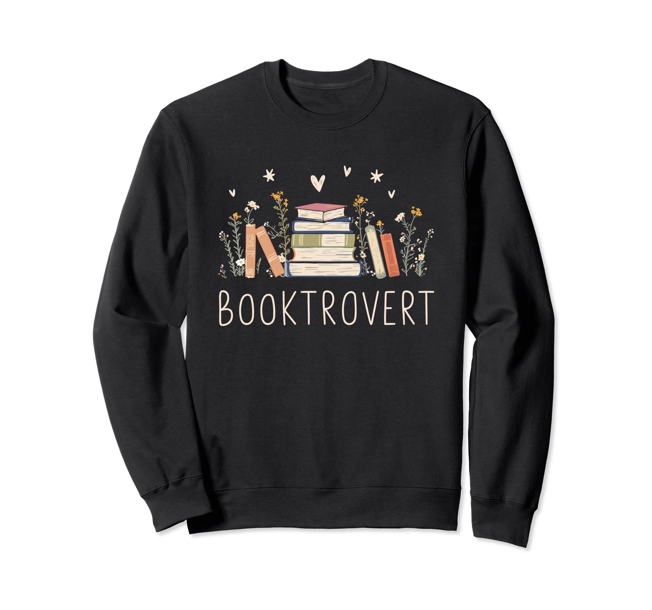 Booktrovert Funny Book Lovers Sweatshirt - Custom Art Print Unisex - T-Shirt, Sweatshirt, Hoodie