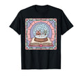 Winter Snowman Snow Globe Art T-Shirt - Casual Everyday Wear Men Women - T-Shirt, Sweatshirt, Hoodie