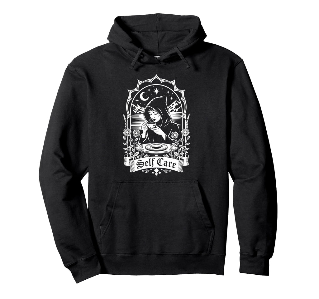 Self Care Tarot Card Night Sky And Hoodie - Graphic Print Unisex - T-Shirt, Sweatshirt, Hoodie
