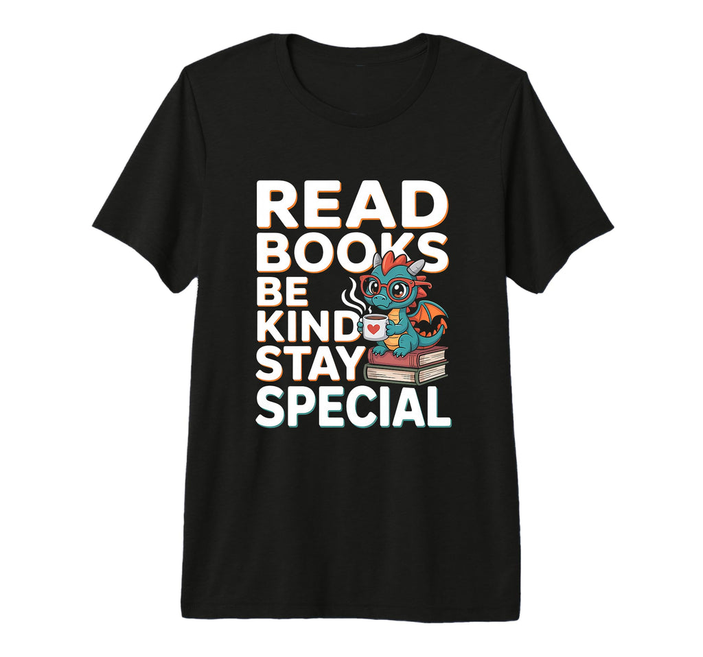 Book Lovers Reading Dragon Reading T-Shirt - Trendy Graphic Unisex - T-Shirt, Sweatshirt, Hoodie
