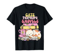Cats Tea Naps And Novels Book Lovers T-Shirt - Unique Graphic Men Women - T-Shirt, Sweatshirt, Hoodie