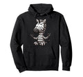 Meditation Zebra Yoga Pose Relaxing Hoodie - Fun Novelty Design for Adults - T-Shirt, Sweatshirt, Hoodie