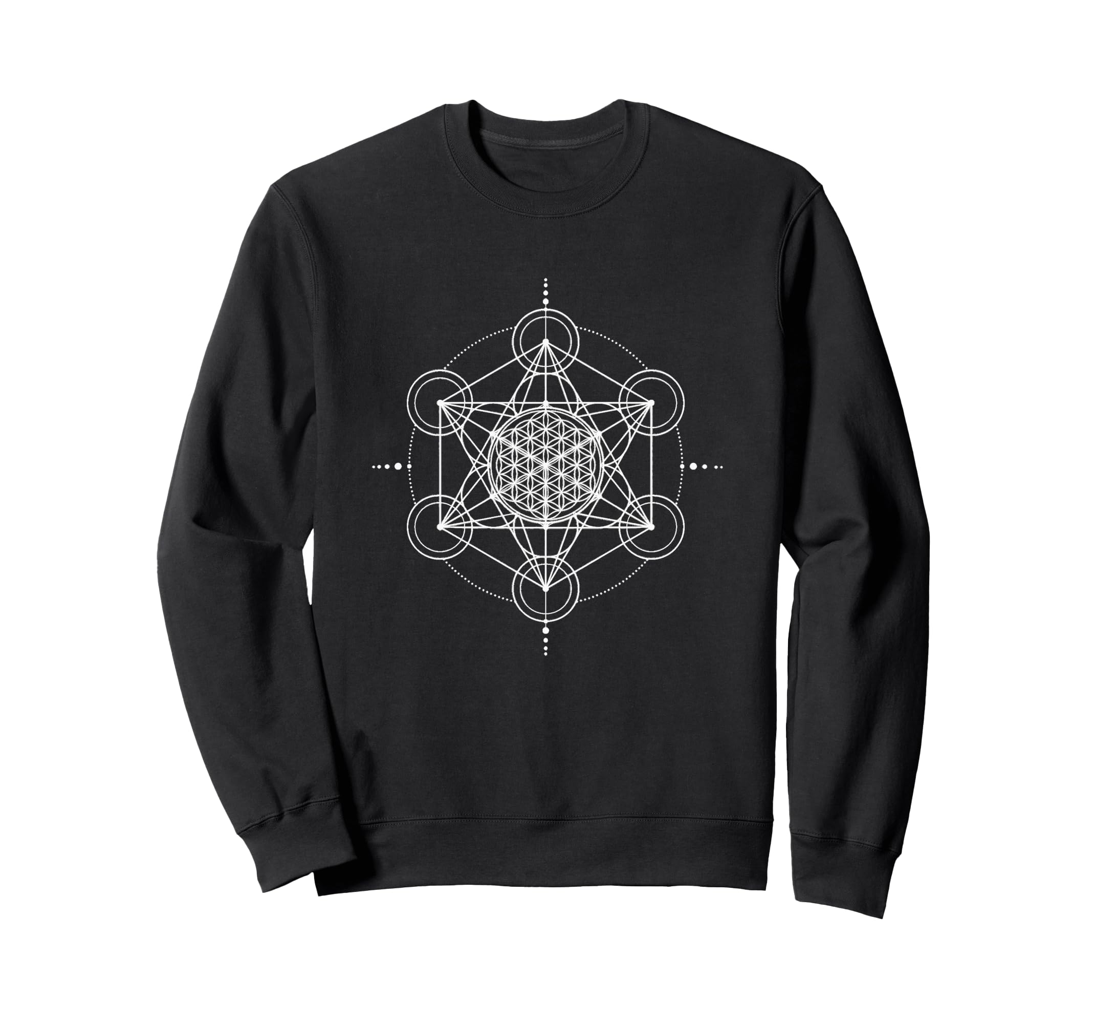 Sacred Geometry Flower Life Sweatshirt - Casual Everyday Wear for Adults - T-Shirt, Sweatshirt, Hoodie
