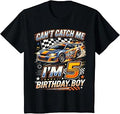 Kids Race Car Racing 5th Birthday 5 Years Old Cars Five Bday Boys T-Shirt Unisex T-shirt, Sweatshirt, Hoodie, Long Sleeve Tee - T-Shirt, Sweatshirt, Hoodie