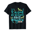 Raised Books And Dragons Fantasy Book Lover T-Shirt - Graphic Print Unisex - T-Shirt, Sweatshirt, Hoodie