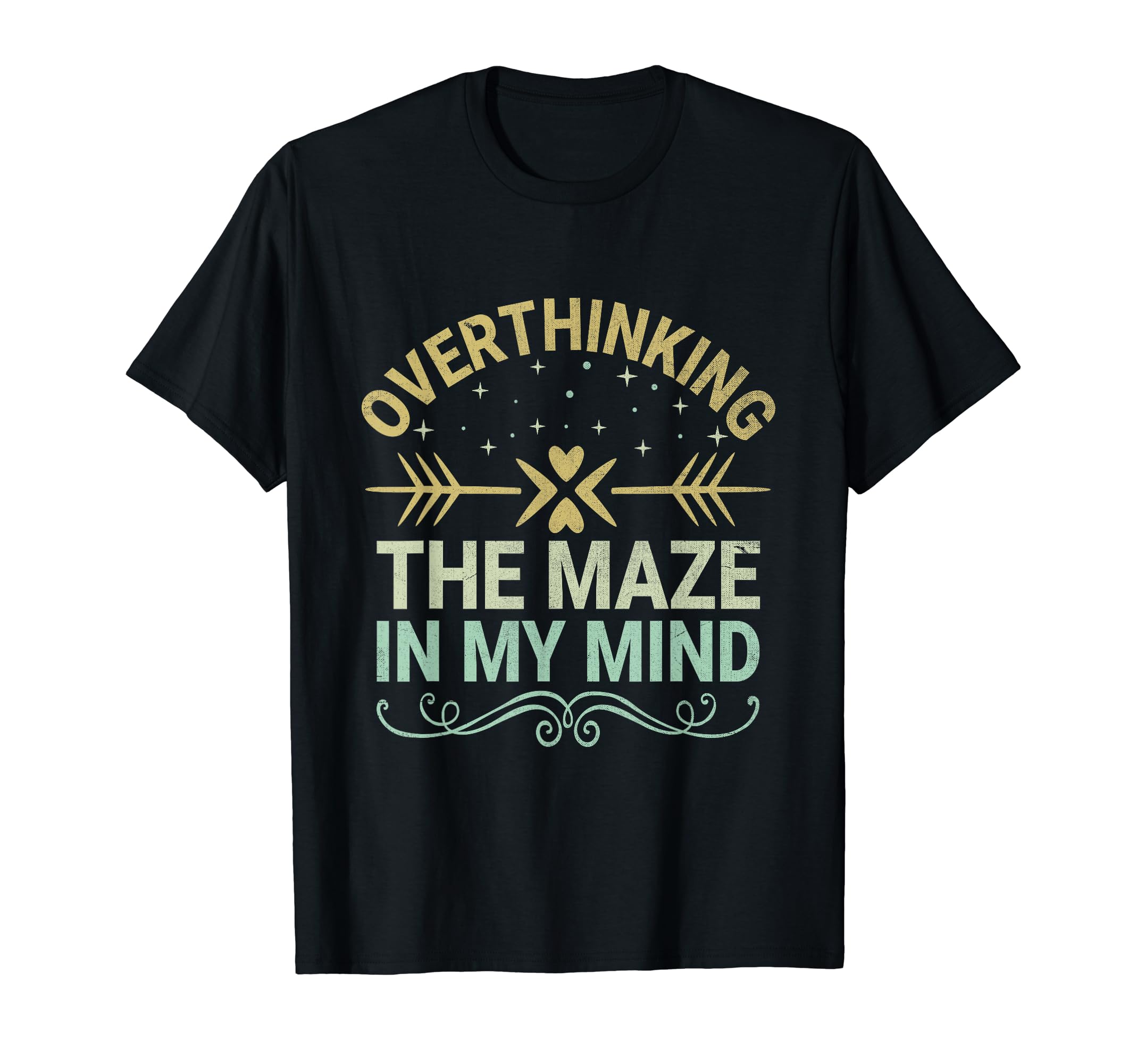 Overthinking Overthinker Funny T-Shirt - Fun Novelty Design for Adults - T-Shirt, Sweatshirt, Hoodie