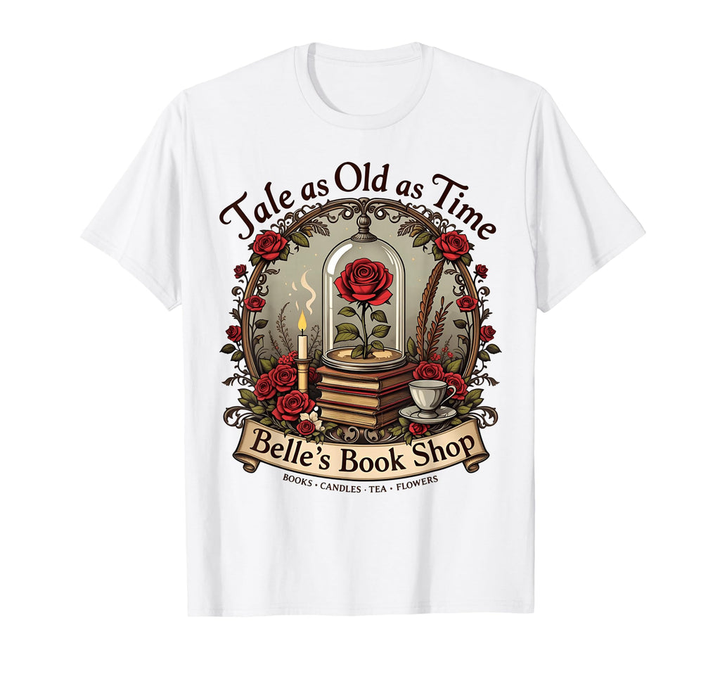 Tale As Old As Time Belles Book T-Shirt - Casual Everyday Wear for Adults - T-Shirt, Sweatshirt, Hoodie