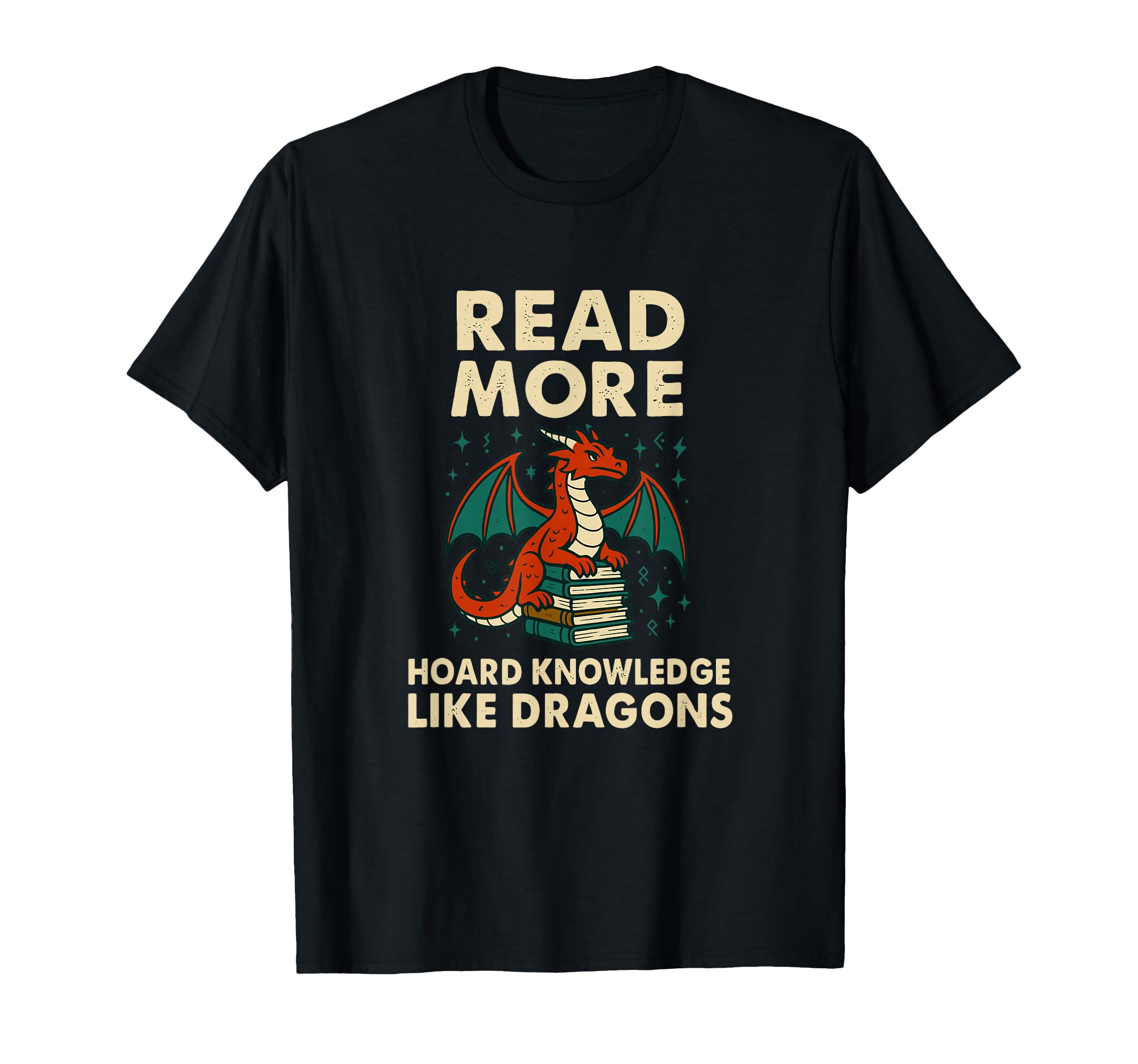 Funny Dragon Reading Fantasy Book Lover T-Shirt - Novelty Apparel Men Women - T-Shirt, Sweatshirt, Hoodie