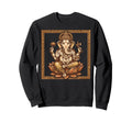Ganesha Yoga Mandala Sweatshirt - Casual Everyday Wear for Adults - T-Shirt, Sweatshirt, Hoodie