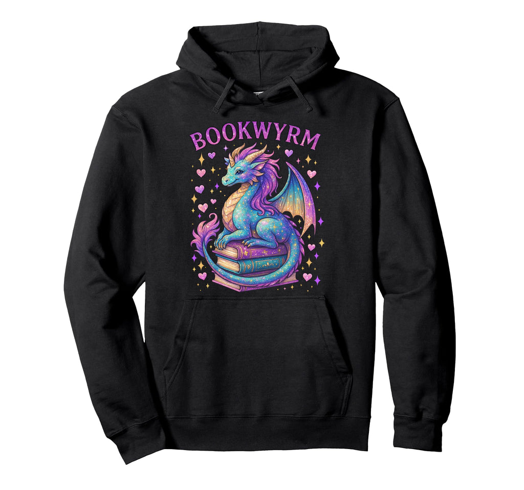 Just Who Loves Dragons And Books Hoodie - Casual Everyday Wear Unisex - T-Shirt, Sweatshirt, Hoodie