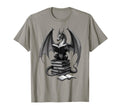 Fantasy Book Reader Dragon Reading T-Shirt - Minimalist Print for Adults - T-Shirt, Sweatshirt, Hoodie