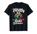 Best Therapy Is Golden Retriever Dog Mom T-Shirt - Unique Graphic Unisex - T-Shirt, Sweatshirt, Hoodie