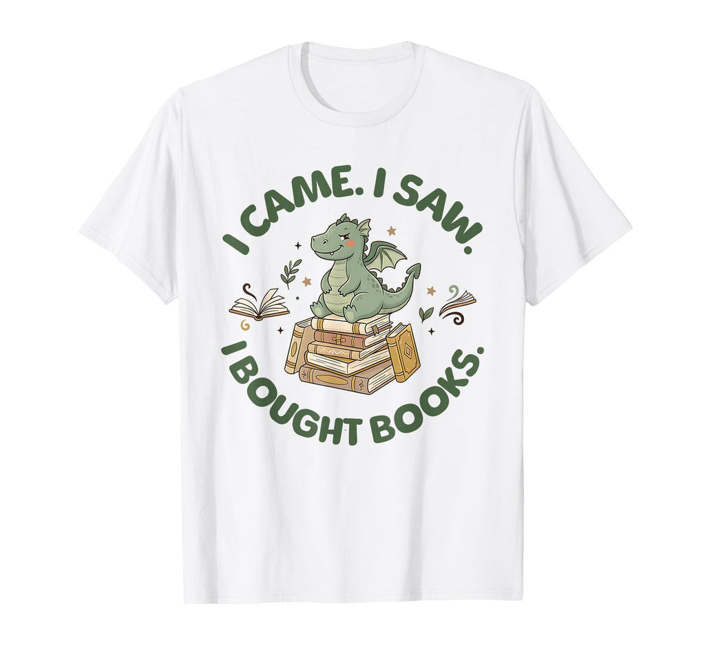 Fantasy Dragon Book Lover T-Shirt - Graphic Print Unisex - T-Shirt, Sweatshirt, Hoodie