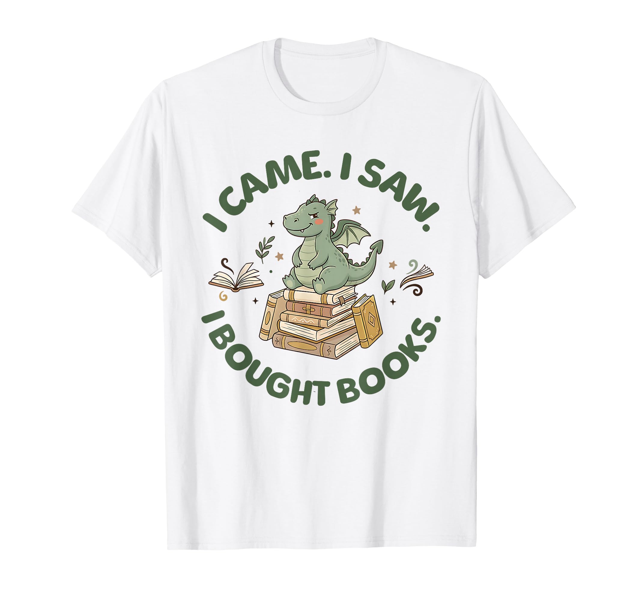 Fantasy Dragon Book Lover T-Shirt - Graphic Print Unisex - T-Shirt, Sweatshirt, Hoodie