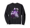 Amethyst Crystal Cluster Gothic Sweatshirt - Aesthetic Graphic Men Women - T-Shirt, Sweatshirt, Hoodie
