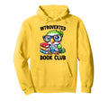 Introverted Book Club Reading Lover Hoodie - Aesthetic Graphic for Adults - T-Shirt, Sweatshirt, Hoodie