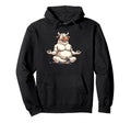 Meditation Bull Yoga Pose Relaxing Animal Hoodie - Graphic Print Men Women - T-Shirt, Sweatshirt, Hoodie