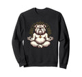 Meditation Bulldog Yoga Pose Relaxing Sweatshirt - Unique Graphic Unisex - T-Shirt, Sweatshirt, Hoodie