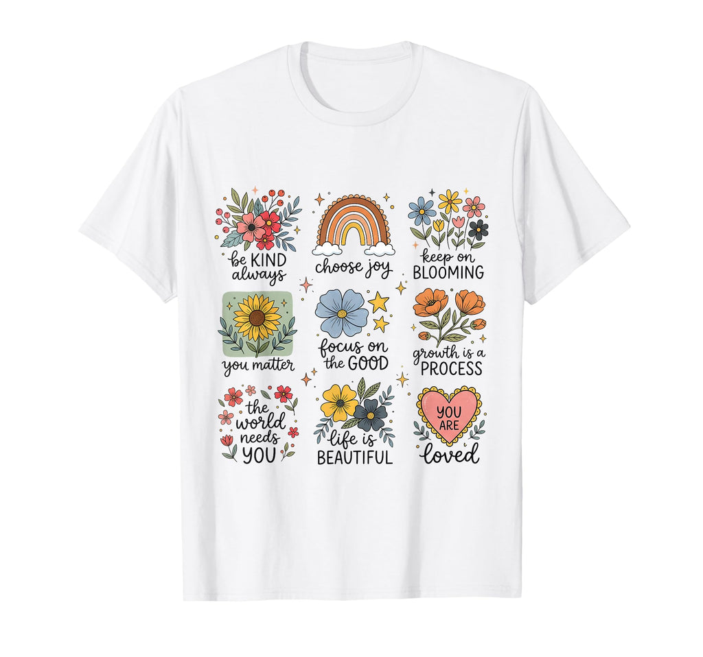 Be Kind Choose Joy Positive Quotes T-Shirt - Casual Everyday Wear Unisex - T-Shirt, Sweatshirt, Hoodie