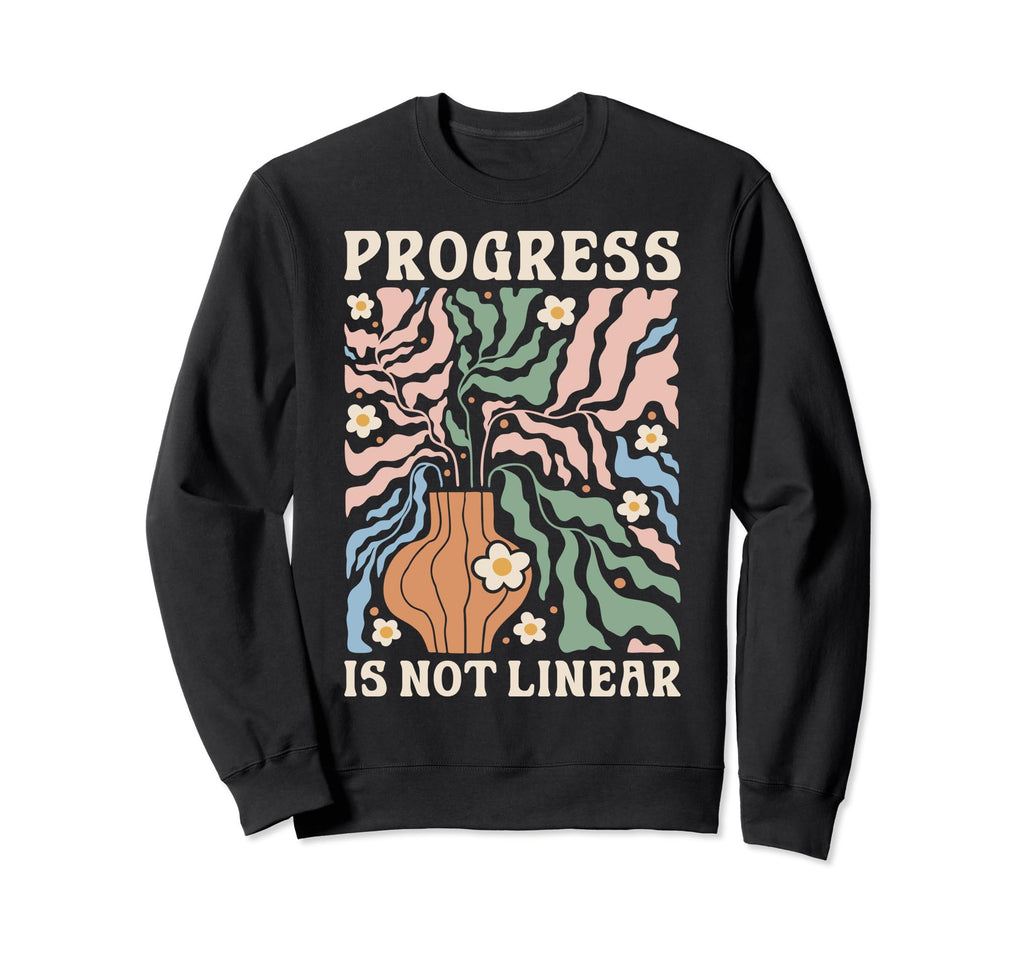 Progress Is Not Linear Sped Sweatshirt - Custom Art Print for Adults - T-Shirt, Sweatshirt, Hoodie