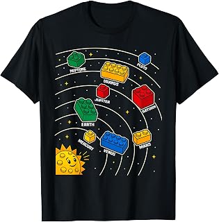 Boys Space Planet Master Builder Kids Building Blocks T-Shirt Unisex T-shirt, Sweatshirt, Hoodie, Long Sleeve Tee - T-Shirt, Sweatshirt, Hoodie