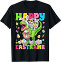 Easter Day Funny Bunny Riding Dinosaur Apparel Unisex T-shirt, Sweatshirt, Hoodie, Long Sleeve Tee - T-Shirt, Sweatshirt, Hoodie