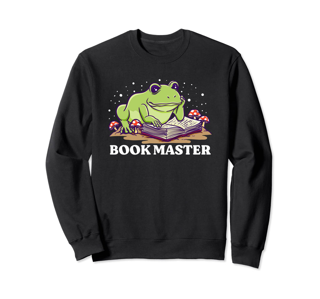 Book Master Reading Bookworm Sweatshirt - Custom Art Print for Adults - T-Shirt, Sweatshirt, Hoodie