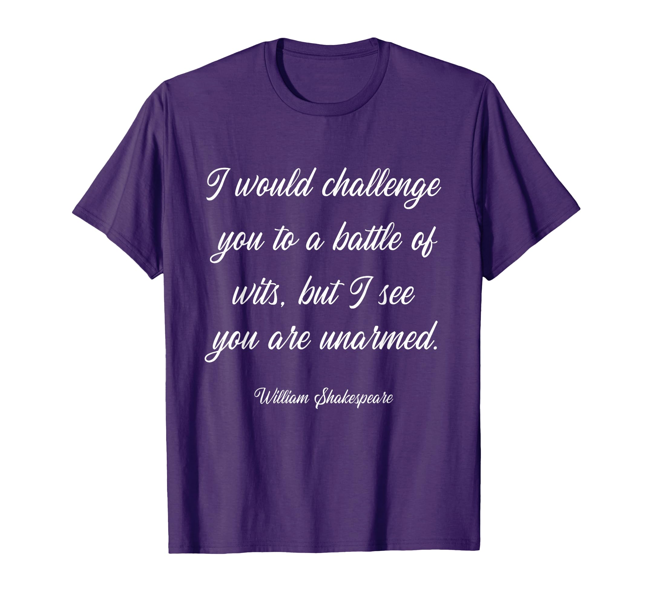 William Shakespeare Battle Wits T-Shirt - Custom Art Print for Adults - T-Shirt, Sweatshirt, Hoodie