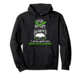 Green Messy Bun I Wear Green Mental Hoodie - Fun Novelty Design for Adults - T-Shirt, Sweatshirt, Hoodie