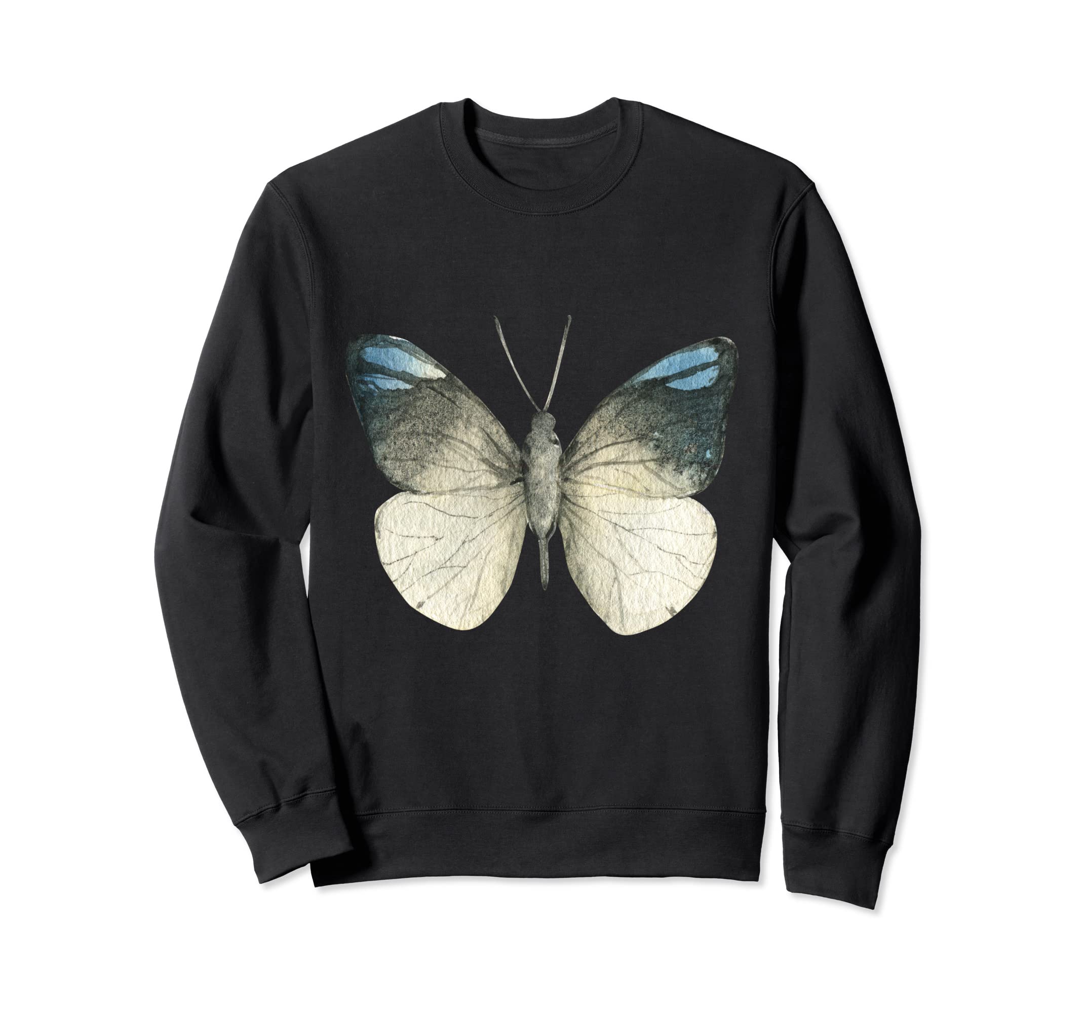 Watercolor Moth Goth Horror Sweatshirt - Fun Novelty Design for Adults - T-Shirt, Sweatshirt, Hoodie