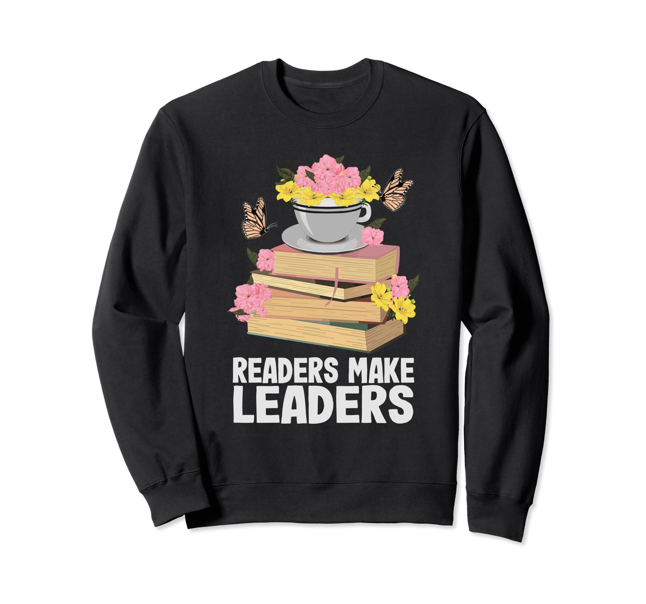 Readers Make Leaders Bookworm Sweatshirt - Aesthetic Graphic Unisex - T-Shirt, Sweatshirt, Hoodie