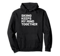Hobby Self Care Skiers Hoodie - Minimalist Print for Adults - T-Shirt, Sweatshirt, Hoodie