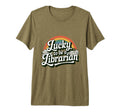 Lucky To Be Librarian Book Reader T-Shirt - Graphic Print Men Women - T-Shirt, Sweatshirt, Hoodie