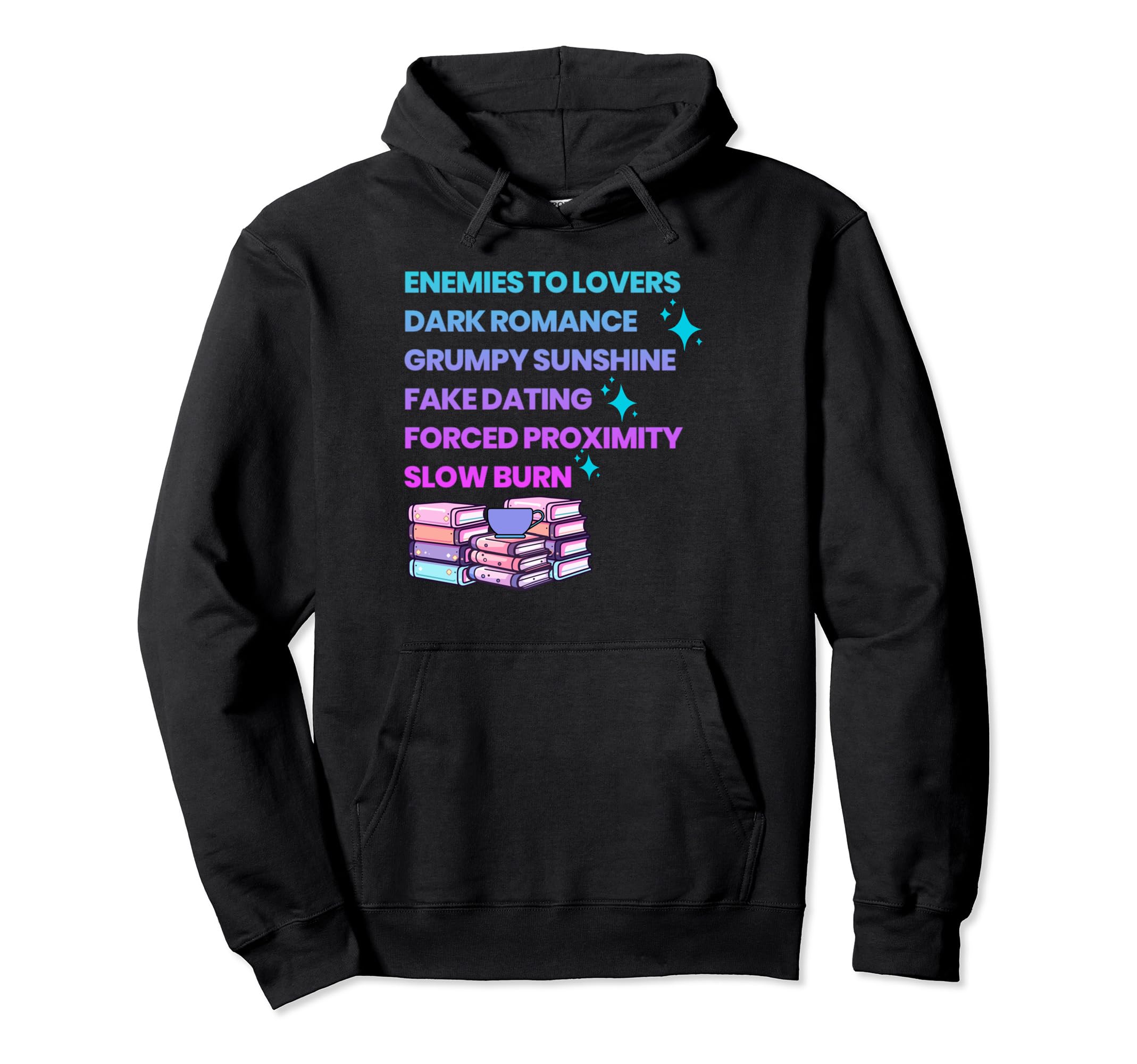 Bibliophile Romance Book Genre Hoodie - Minimalist Print Unisex - T-Shirt, Sweatshirt, Hoodie
