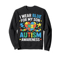 Autism Mom Autism Dad Autistic Son Sweatshirt - Trendy Graphic for Adults - T-Shirt, Sweatshirt, Hoodie