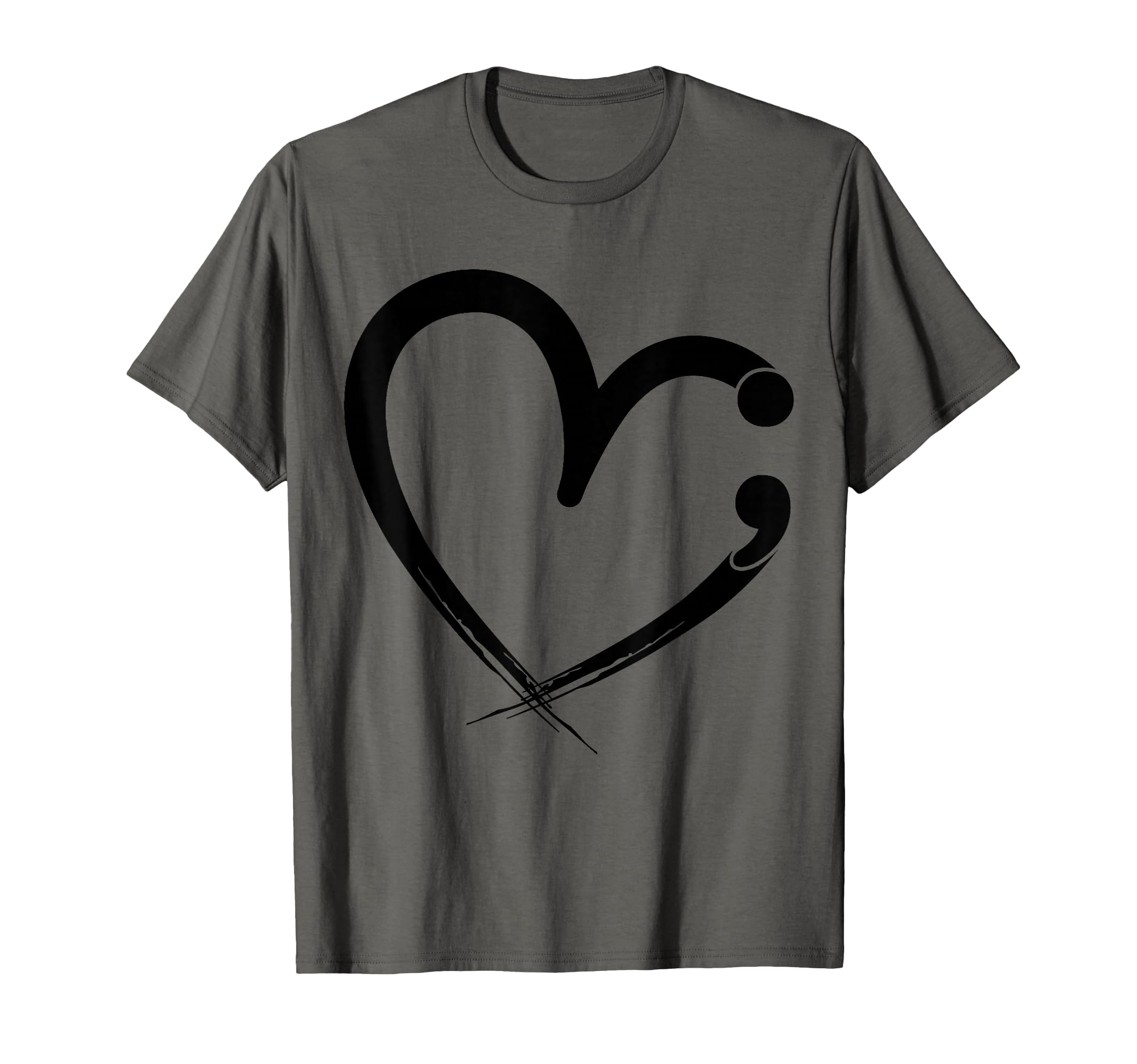 Mental Health Matters Semicolon T-Shirt - Aesthetic Graphic for Adults - T-Shirt, Sweatshirt, Hoodie