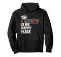 Library Is My Happy Place Book Lover Hoodie - Novelty Apparel Men Women - T-Shirt, Sweatshirt, Hoodie