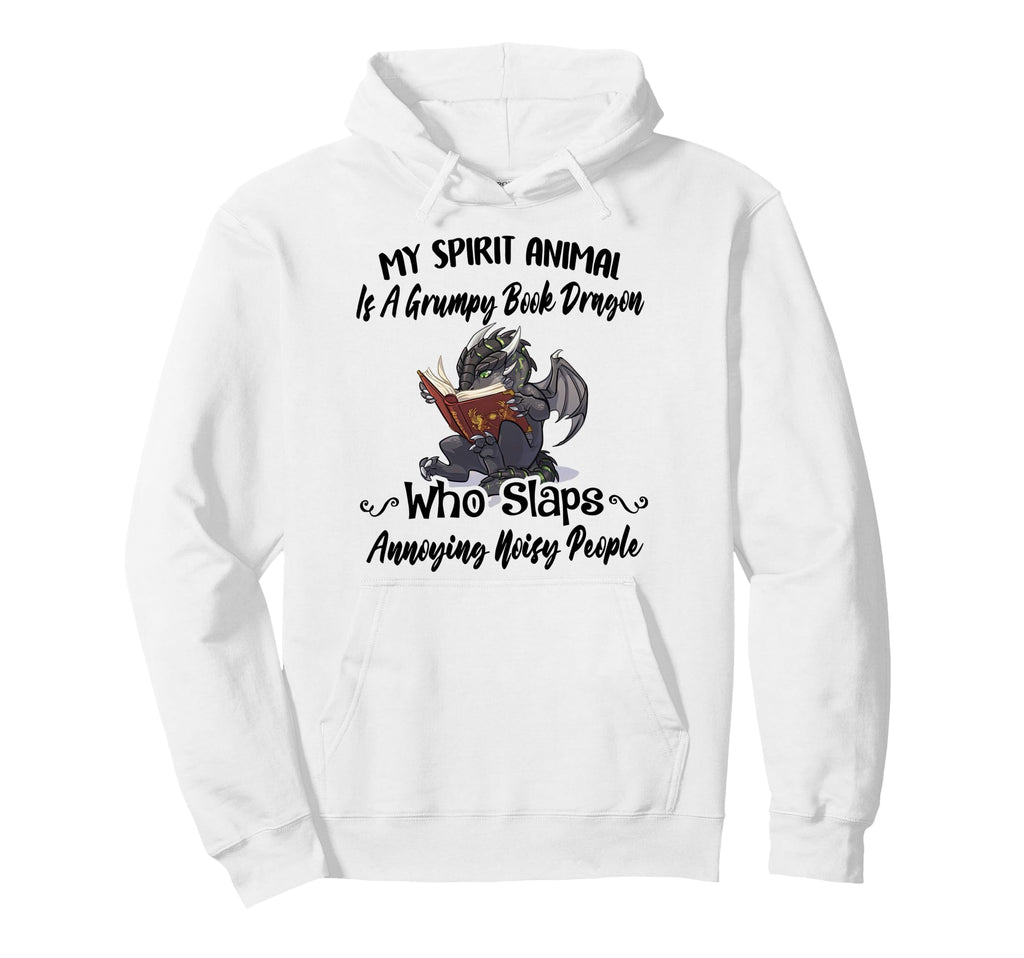 My Spirit Animal Is Grumpy Book Hoodie - Custom Art Print for Adults - T-Shirt, Sweatshirt, Hoodie