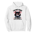 Sarcastic Cat Lover Antisocial Honest Hoodie - Trendy Graphic for Adults - T-Shirt, Sweatshirt, Hoodie