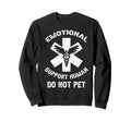 Funny Emotional Support Human Do Sweatshirt - Minimalist Print Men Women - T-Shirt, Sweatshirt, Hoodie