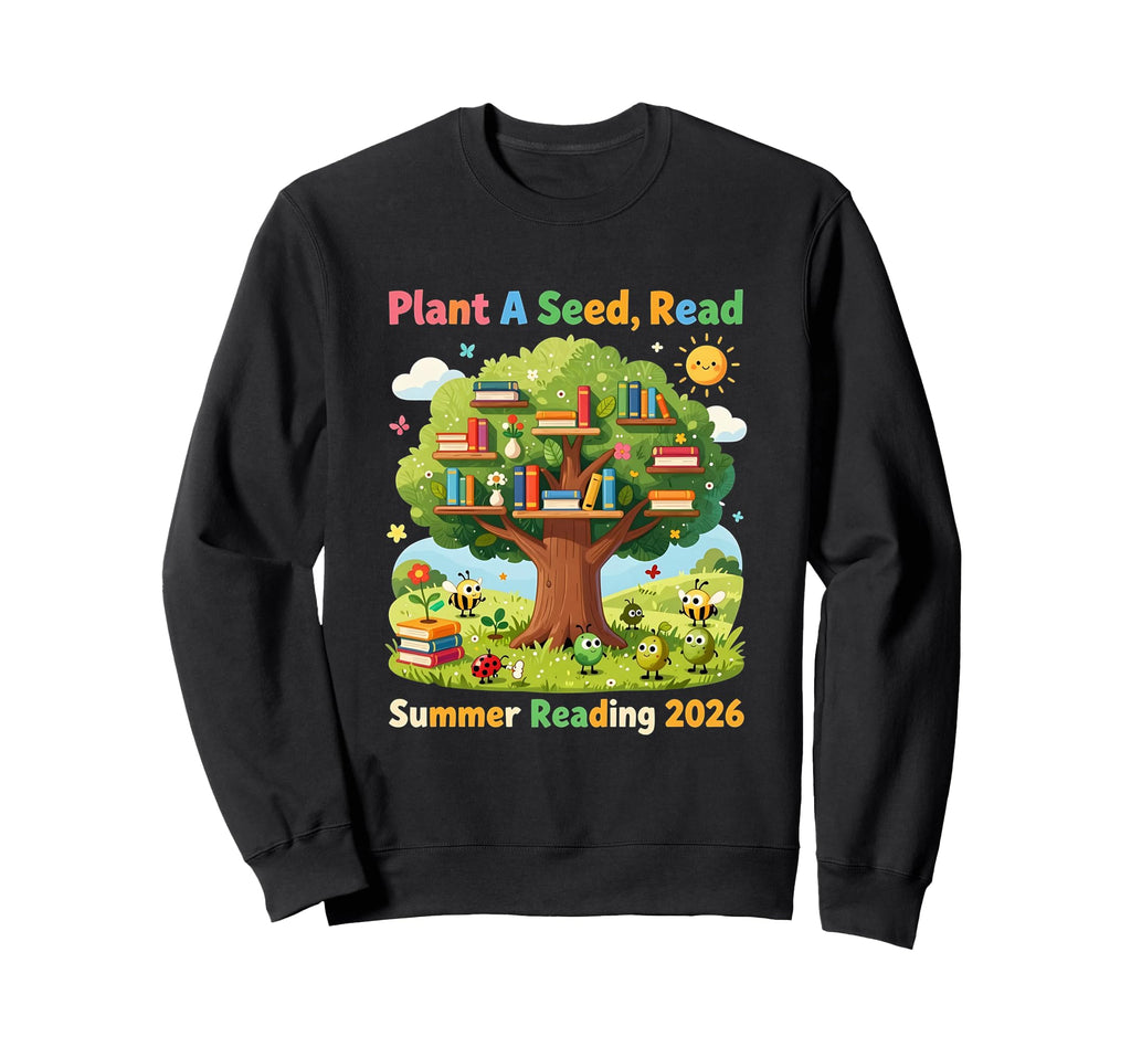Growing Minds Summer Reading 2026 Sweatshirt - Trendy Graphic for Adults - T-Shirt, Sweatshirt, Hoodie