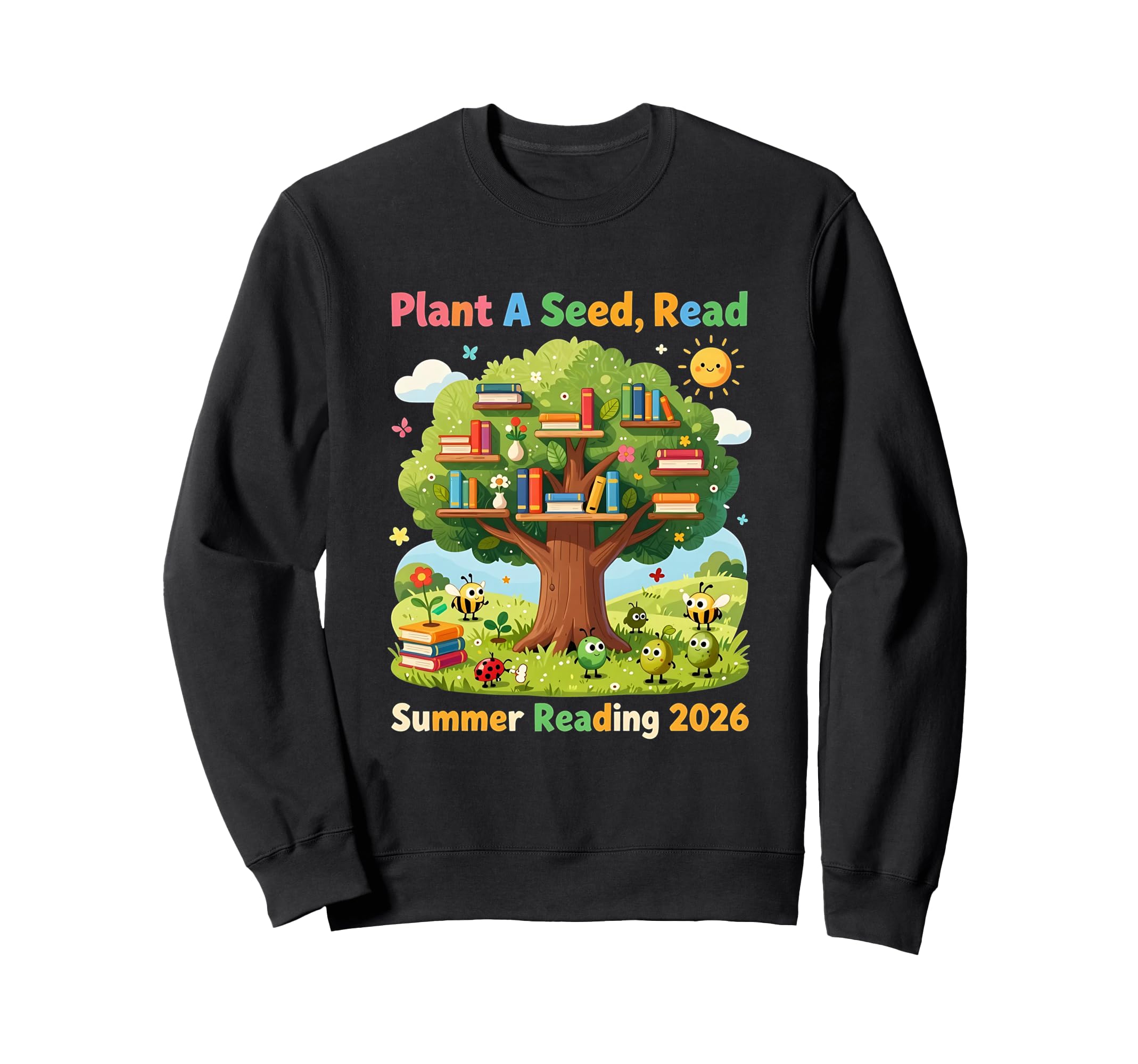 Growing Minds Summer Reading 2026 Sweatshirt - Trendy Graphic for Adults - T-Shirt, Sweatshirt, Hoodie