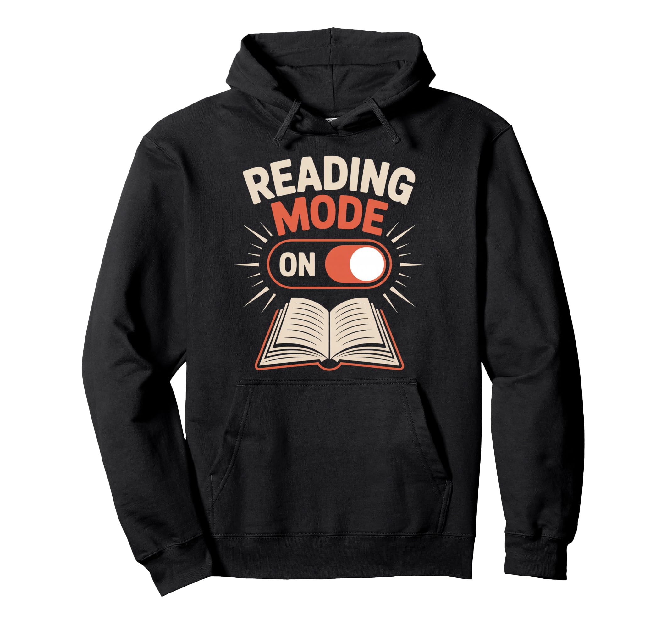 Reading Mode Book Lover Bibliophile Hoodie - Minimalist Print Men Women - T-Shirt, Sweatshirt, Hoodie