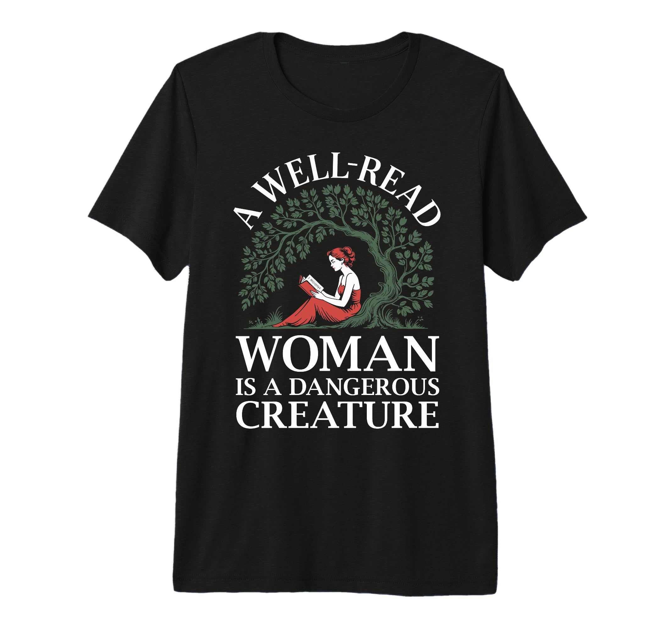 Well Read Is Dangerous Creature T-Shirt - Minimalist Print for Adults - T-Shirt, Sweatshirt, Hoodie