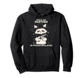 Hold Partner Im Overstimulated Cowboy Raccoon Hoodie - Graphic Print Unisex - T-Shirt, Sweatshirt, Hoodie